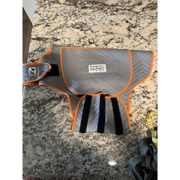 Thundershirt Sport Platinum Tangerine Trim Dog Anxiety Vest - Picture 1 of 2